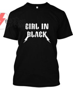 Girl-InBlack-Metal-TShirt-Woman