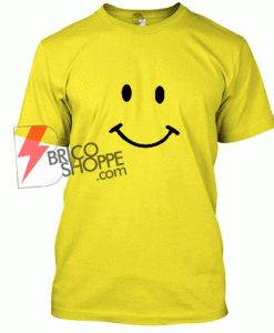 Mustard yellow smiley face shirt