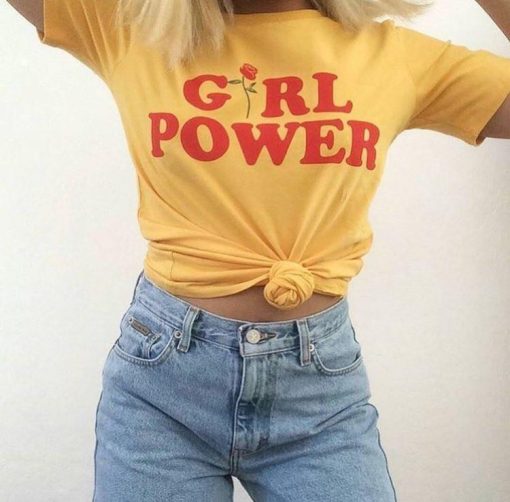 GIRL POWER - Shirt Yellow