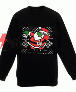 Dabbing Santa Ugly Christmas Sweatshirt On Sale