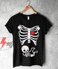 Maternity-Halloween-Skeleton-Baby-T-Shirt-On-Sale