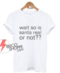 Wait Sso is Santa real or not T-Shirt On Sale