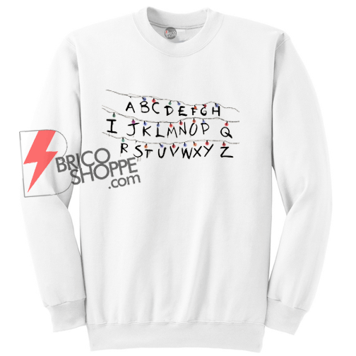 On Sale - Stranger things lighting lamp sweatshirt inspired by the Tv show Stranger Things