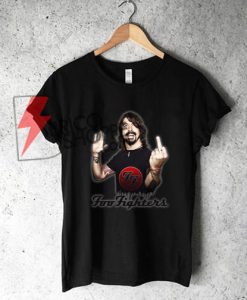 Foo-Fighters-T-Shirt-Dave-Grohl-Foo-Fighters-Shirt BLACK