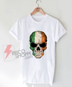 Irish-Flag-Skull-Shirt-On-Sale