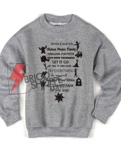Disney-Quote-Sweatshirt On Sale