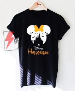 Disney Halloween T-Shirt, Mickey Minnie Mouse Disney Castle T-Shirt