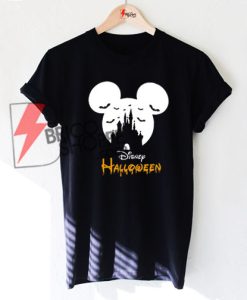 Disney Halloween T-Shirt, Mickey Mouse Disney Castle Shirt