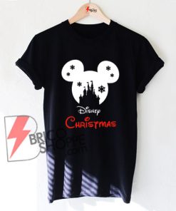 Disney-SNOWFLAKE-CASTLE-Shirt,-Disney-Christmas-shirts,Mickey-mouse-T-Shirt