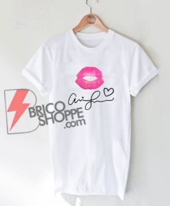 Ariana Grande Kiss Mark T-Shirt On Sale