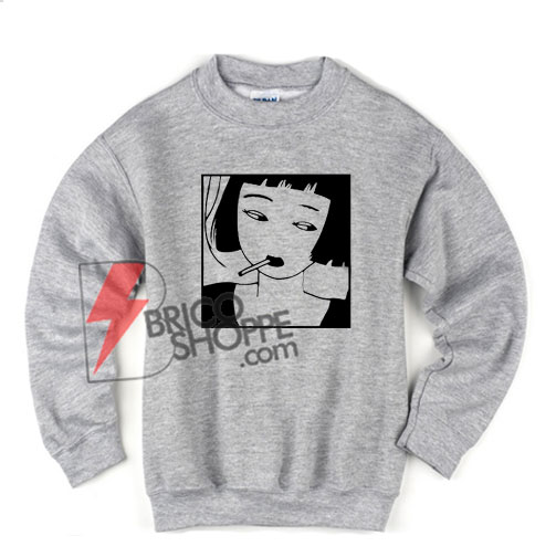 smoking girl sweatshirt