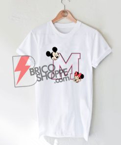 Mickey mouse & Minnie mouse logo T-Shirt On Sale