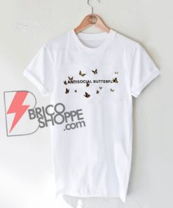 Antisocial Butterfly T-Shirt On Sale