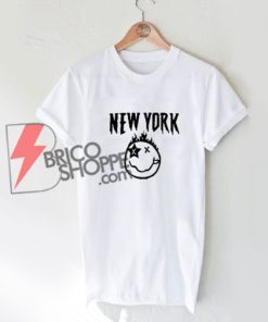 Funny-NEW-YORK-Smile-T-Shirt-On-Sale