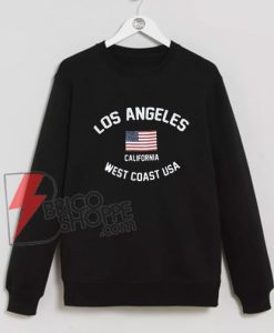 los angeles california west coast usa sweatshirt