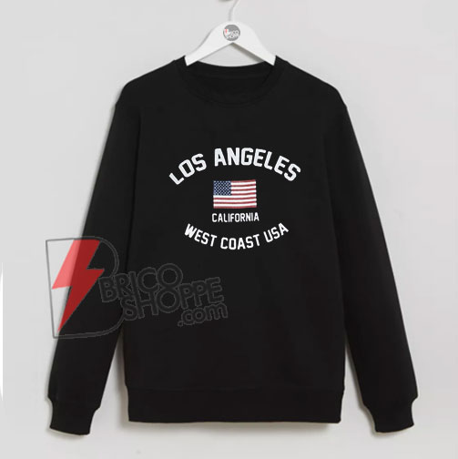 los angeles west coast usa sweatshirt