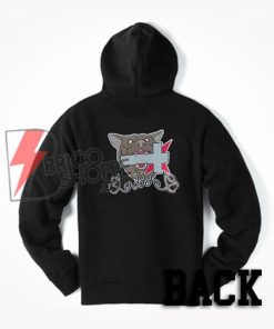 Cross bite by the Dog Back Hoodie on Sale