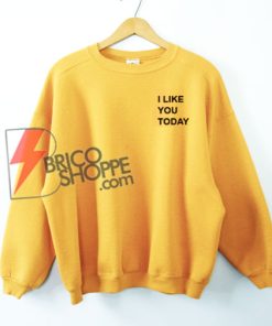 I Like You Today Sweatshirt On Sale - Funny's Sweatshirt
