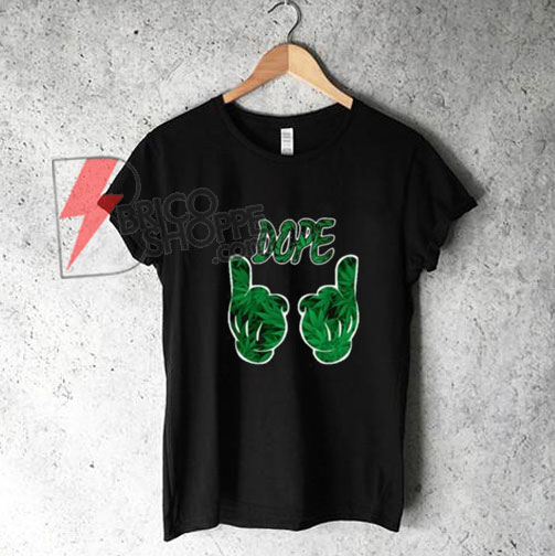 Mickey Mouse Hand Dope Marijuana T-Shirt On Sale