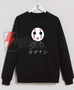 No-Face---Swearing-Middle-Finger---Studio-Ghibli-Spirited-Away---Kaonashi-Sweatshirt