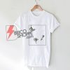 Line Flower Art T-Shirt - Funny Flower Shirt On Sale - Funny Shirt On Sale