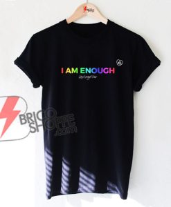 I-am-Enough-Love-Yourself-First-Rainbow---Funny's-Shirt-On-Sale