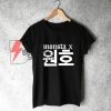 Monsta X Wonho Name T-Shirt - Funny's Kpop Shirt - Funny's Shirt On Sale