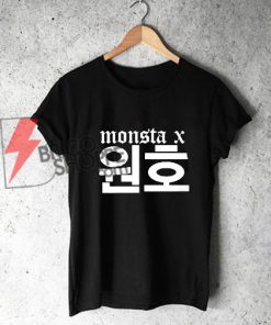 Monsta X Wonho Name T-Shirt - Funny's Kpop Shirt - Funny's Shirt On Sale