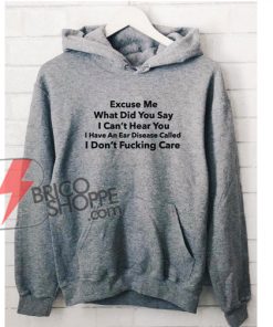 Excuse Me What Did You Say Hoodie