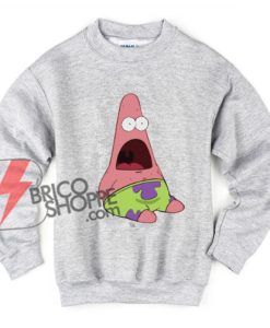 Patrick Star sweatshirt - Surprised Patrick Sweatshirt - Patrick Meme Sweatshirt - Funny's Sweatshirt