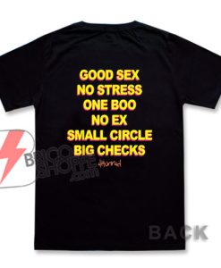 Good Sex No Stress One Boo No Ex Small Circle Big Checks Shirt - Funny's Shirt On Sale