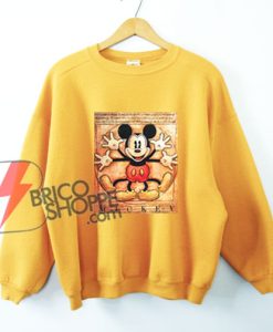 Vintage-Mickey-Mouse---Vitruvian-Mickey-Mouse---Funny's-Mickey-Mouse-Sweatshirt---Parody-Leonardo-da-Vinci-Sweatshirt