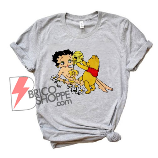 Betty-Boop-Winnie-the-Pooh-T-Shirt---Funny's-Shirt-On-Sale