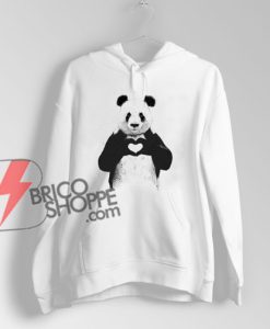 ALL YOU NEED IS LOVE panda Hoodie – Funny Hoodie On Sale
