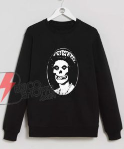 The Misfits Skull Her Majesty Queen British Punk Band Sweatshirt - Sweatshirt On Sale