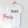 LATTE LARRY'S logo T-Shirt - Funny Shirt