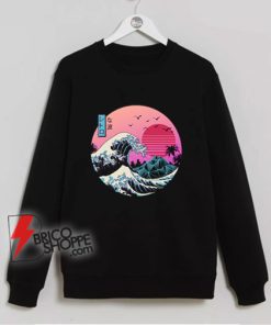 The great wave Kanagawa Cat Sweatshirt – Parody Sweatshirt – Funny Cat Lover Sweatshirt