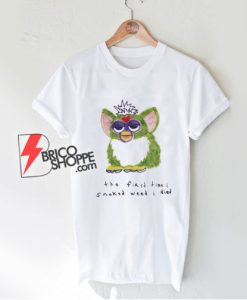 Furby The First Time I Smoked Weed I Died T-Shirt - Funny Shirt