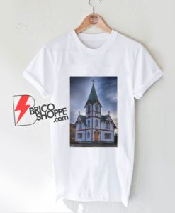 Husavik Church Iceland T-Shirt - Funny Shirt On Sale