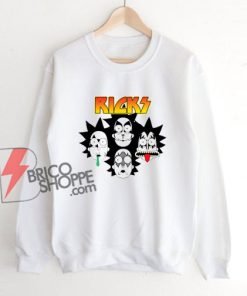 Rick And Morty Parody Kiss Band Sweatshirt - Funny Sweatshirt On Sale