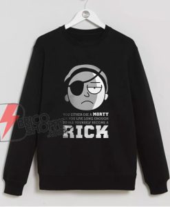 Rick and Morty evil Morty Sweatshirt – Parody Rick Morty Sweatshirt – Funny Sweatshirt On Sale