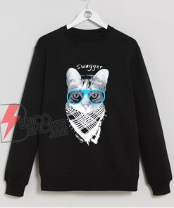 Swagger Cat Sweatshirt - Funny Sweatshirt On Sale