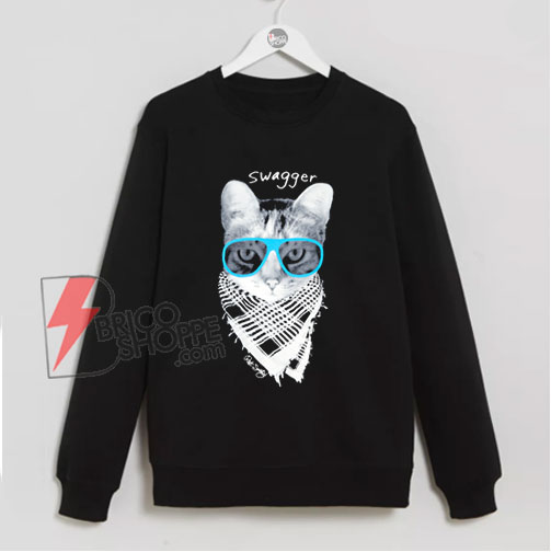 Swagger Cat Sweatshirt - Funny Sweatshirt On Sale