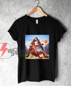 Jesus Crossing Up Satan Basketball Shirt - Funny Shirt