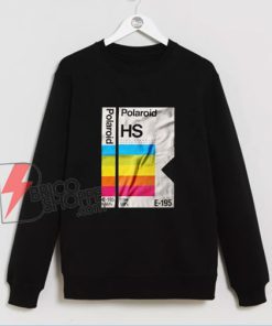Polaroid HS E-195 Sweatshirt - Vintage Polaroid Sweatshirt - Funny Sweatshirt On Sale