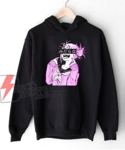 Waifu Anime Neko Vaporwave Glitch Manga Girl Hoodie - Funny Hoodie