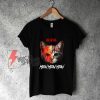Meow Meow Halloween Scary Cat Mask T-Shirt - Funny Shirt