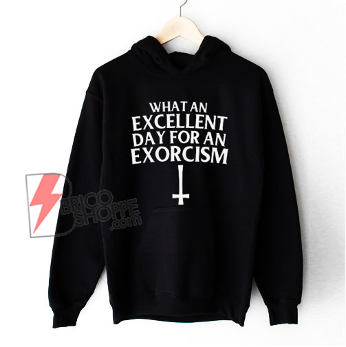 What an Excellent Day for an Exorcism Hoodie - Funny Hoodie