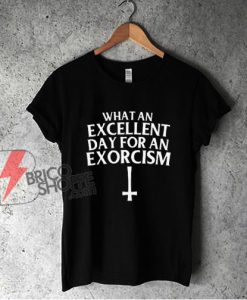 What an Excellent Day for an Exorcism T-Shirt - Funny Shirt