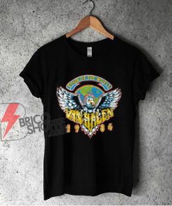 1984 Van Halen Tour Of The World Shirt - Vintage Van Halen Shirt